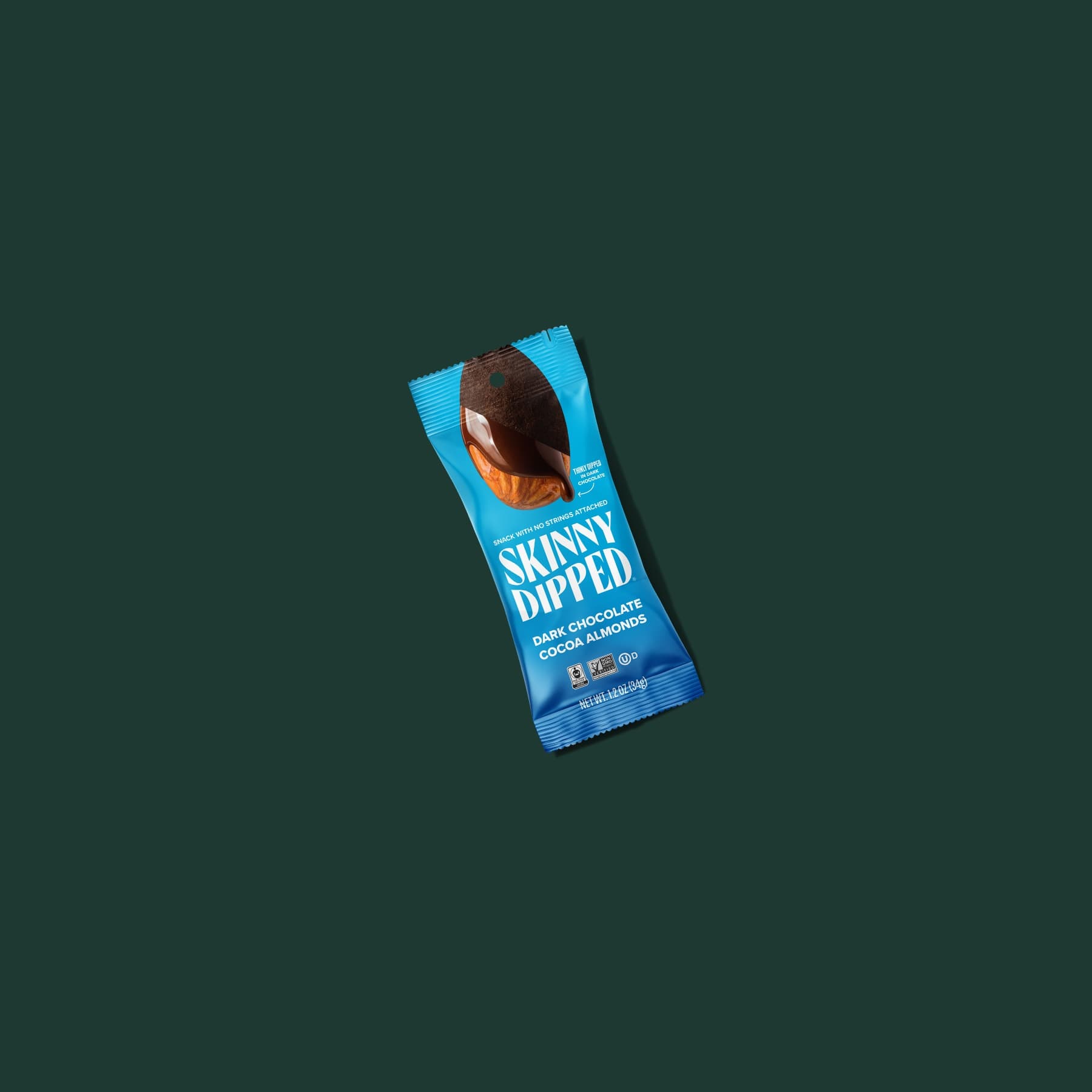 SkinnyDipped Dark Chocolate Cocoa Almonds