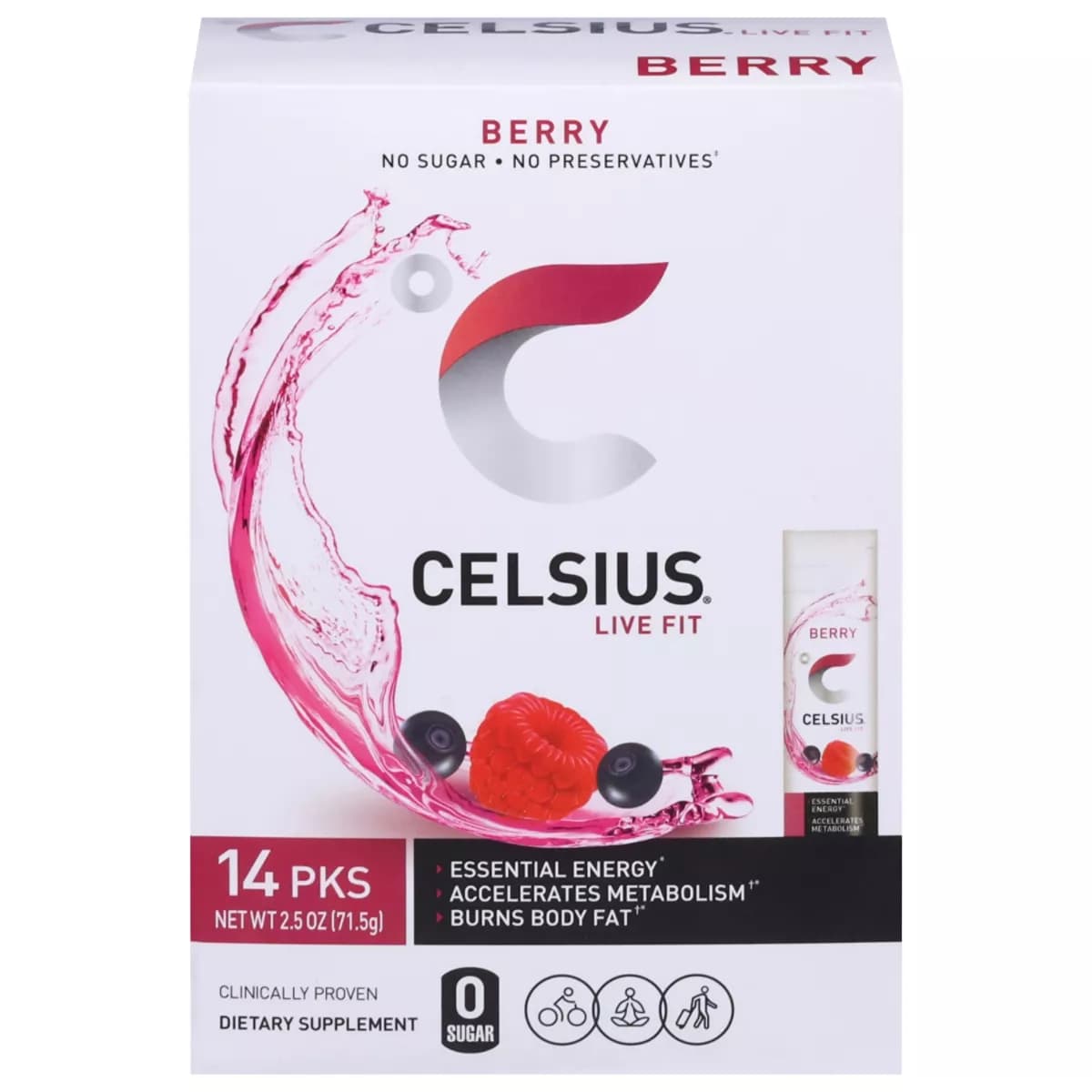 Celsius Berry Energy Sticks 14 Ct - EA