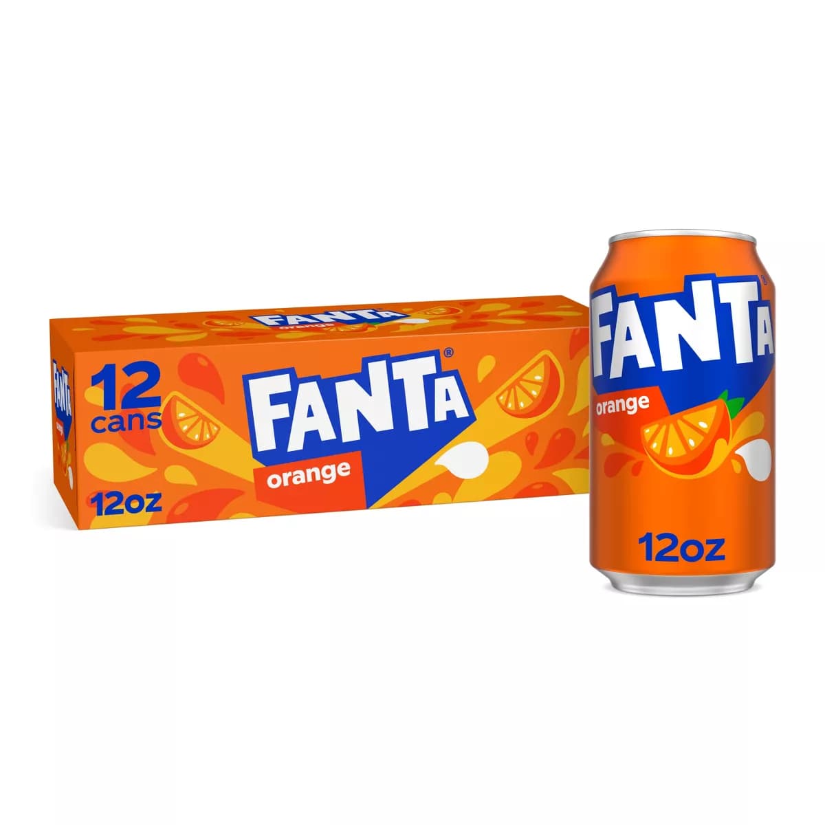 Fanta Orange Soda - 12pk/12 fl oz Cans