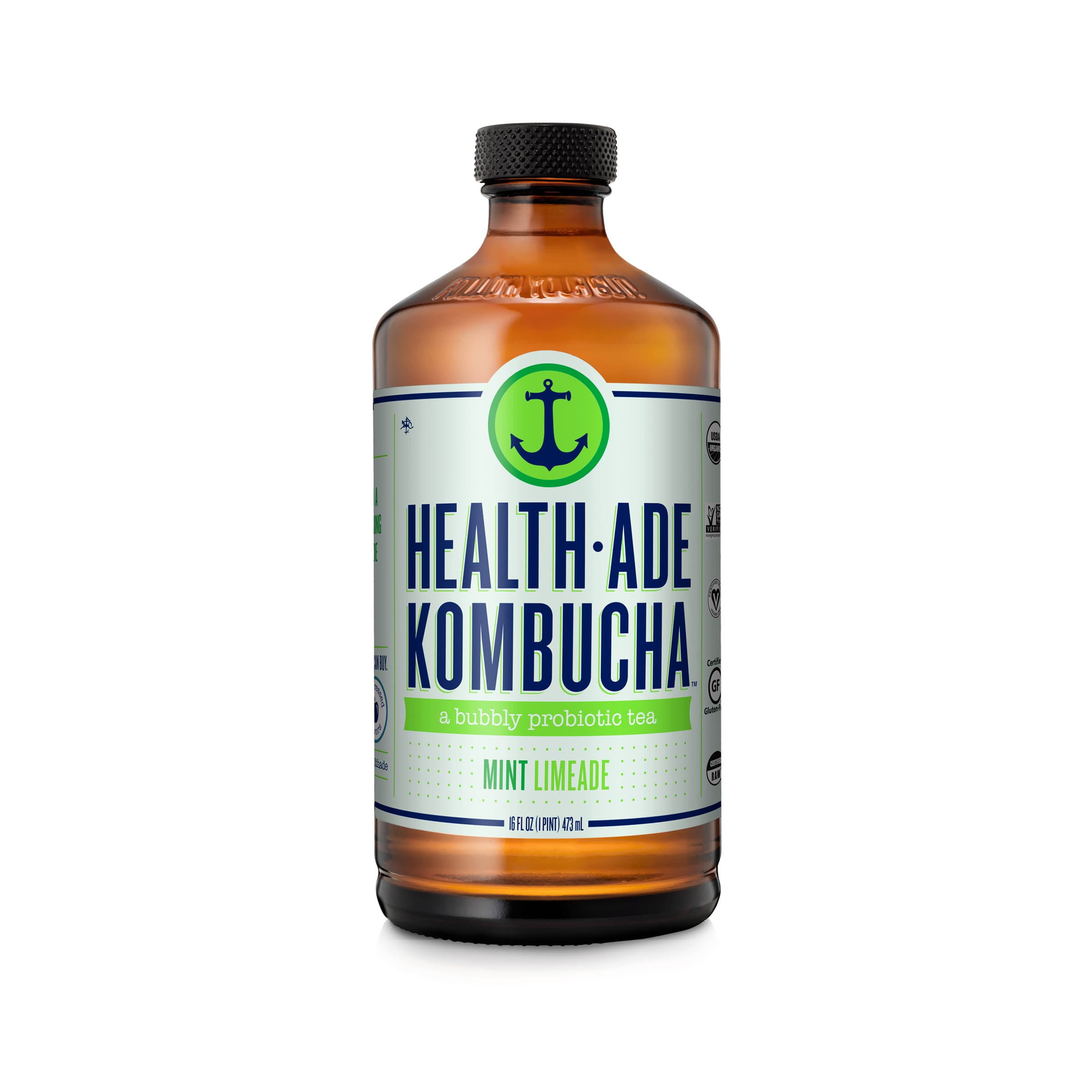 Kombucha, Mint Limeade, 16 fl oz