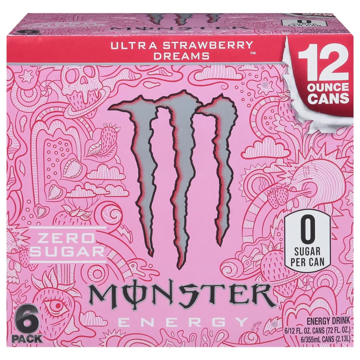Monster Ultra Strawberry Dreams -  6-12 Oz