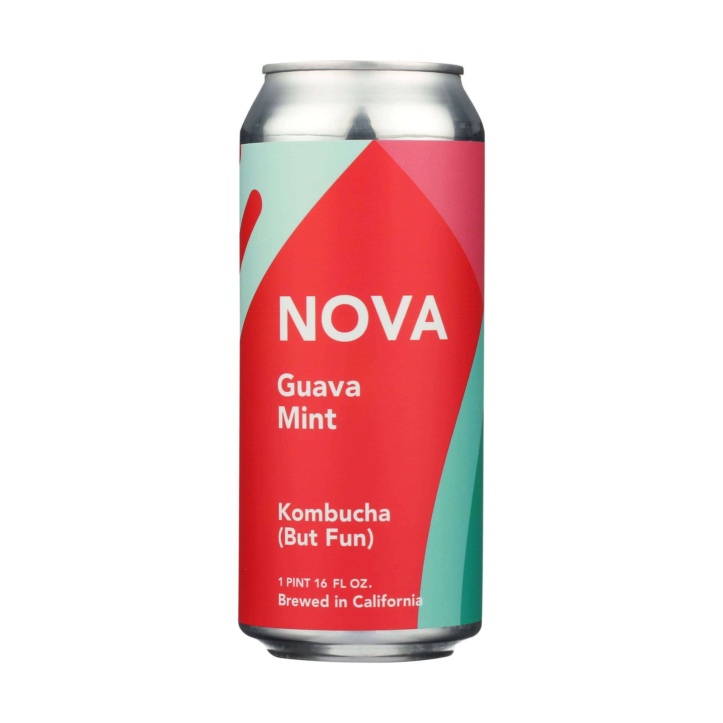 Guava Mint NON-ALCOHOLIC KOMBUCHA, 1 pint