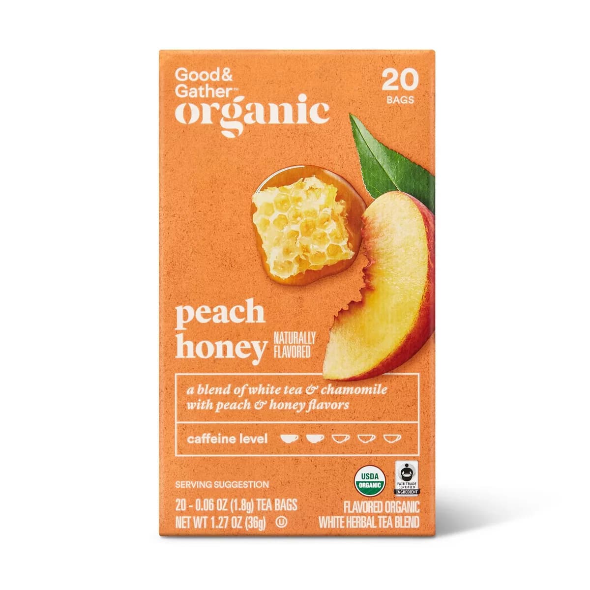 Organic Peach Honey Tea - 20ct - Good & Gather