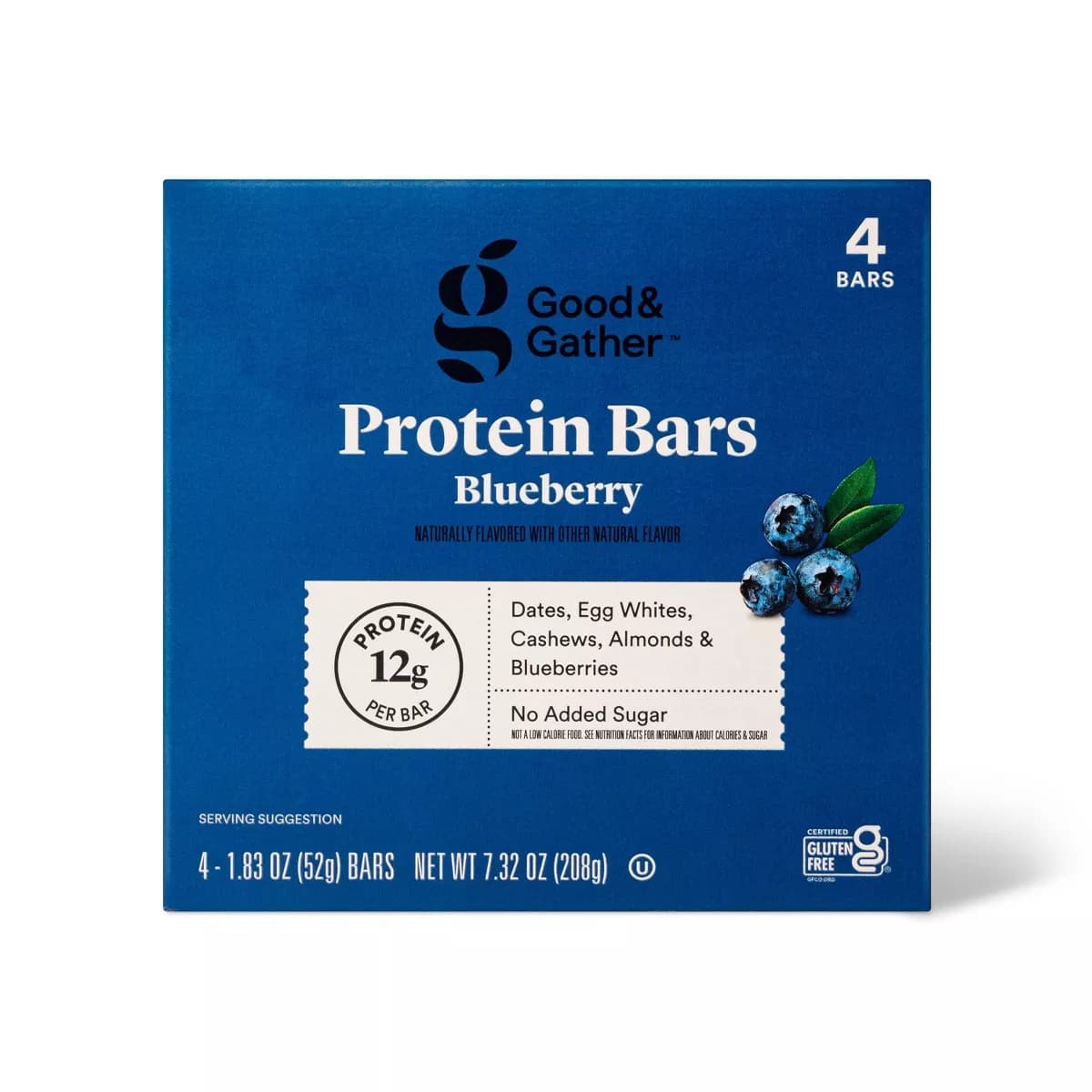 Protein Bars Blueberry - 4ct - Good & Gather