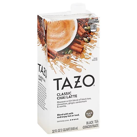 TAZO Tea Concentrate Black Tea Classic Chai Latte - 32 Fl. Oz.