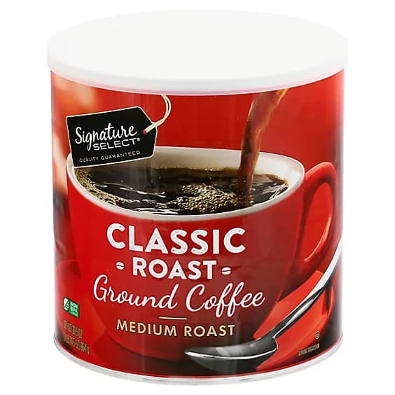 Signature SELECT Coffee Ground Medium Roast Classic Roast - 30.5 Oz