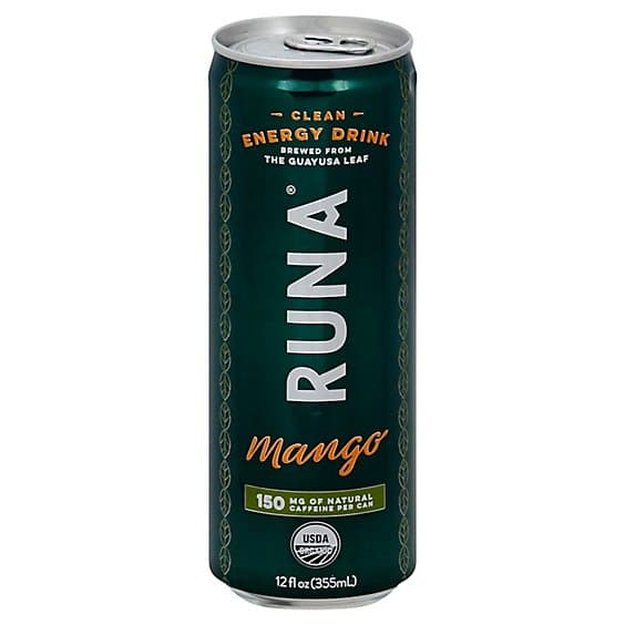 Runa Organic Clean Energy Drink Mango Tango - 12 Fl. Oz.
